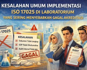 Kesalahan implementasi ISO 17025 di laboratorium yang menyebabkan gagal akreditasi