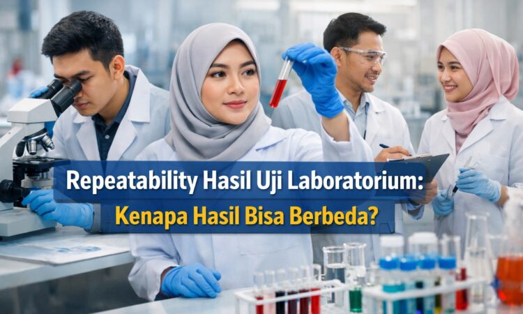 Repeatability hasil uji laboratorium yang menunjukkan perbedaan hasil pengukuran