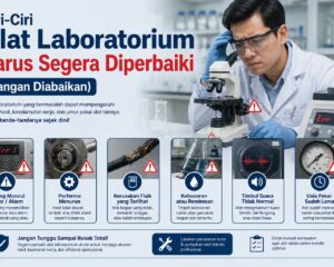 Alat laboratorium menunjukkan error saat digunakan