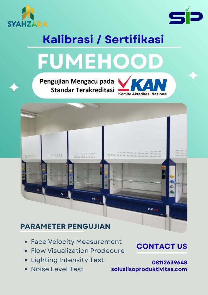 Proses kalibrasi fume hood dengan pengukuran airflow