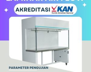 Proses kalibrasi laminar air flow menggunakan alat ukur airflow